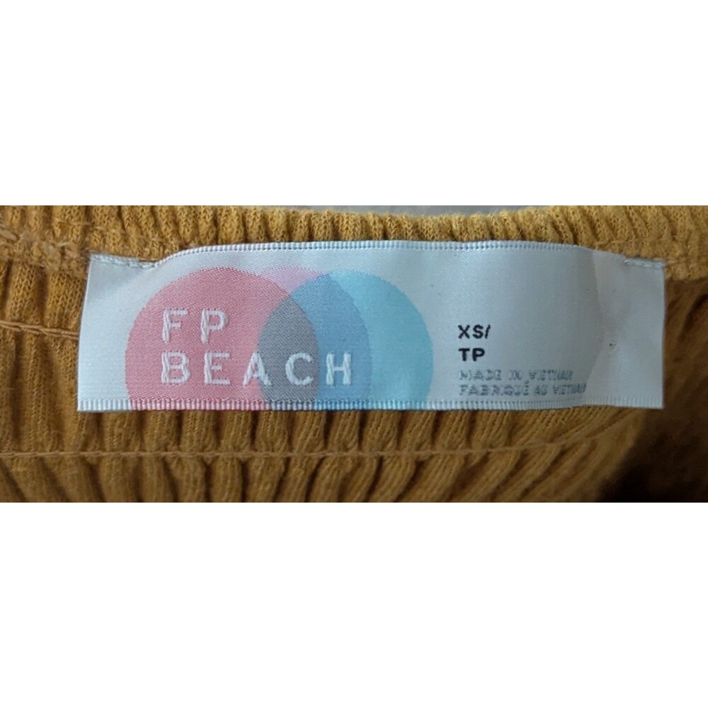 FP Beach Homecoming Jumper Women's Size XS Orange Yellow Free People Jumpsuit - Picture 3 of 8